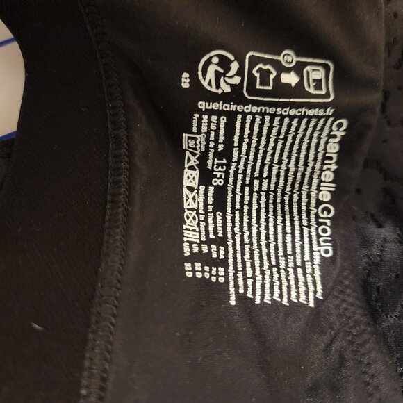 Chantelle Norah Comfort Supportive Wirefree Bra Split at band seam Black 32D - Picture 9 of 12